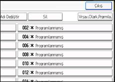 İşlem paneli ekran çizimi
