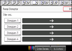 İşlem paneli ekran çizimi