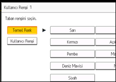 İşlem paneli ekran çizimi