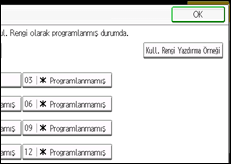İşlem paneli ekran çizimi