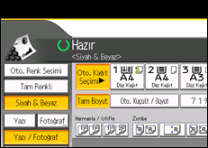İşlem paneli ekran çizimi