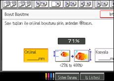 İşlem paneli ekran çizimi