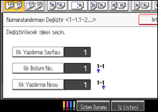 İşlem paneli ekran çizimi