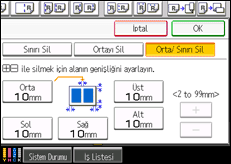 İşlem paneli ekran çizimi