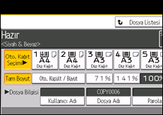 İşlem paneli ekran çizimi