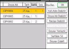 İşlem paneli ekran çizimi
