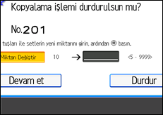 İşlem paneli ekran çizimi