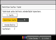 İşlem paneli ekran çizimi