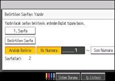 İşlem paneli ekran çizimi