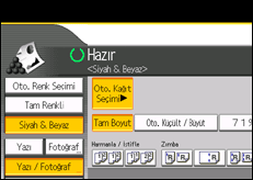 ��lem paneli ekran &ccedil;izimi