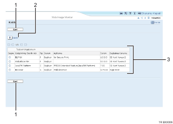 Web tarayıcısı ekran çizimi numaralı belirtme çizgisi çizimi