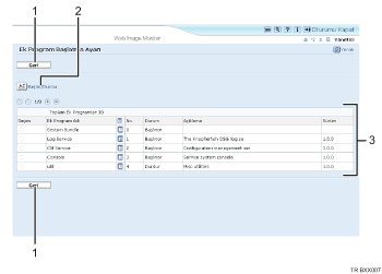 Web tarayıcısı ekran çizimi numaralı belirtme çizgisi çizimi