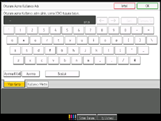 İşlem paneli ekran çizimi