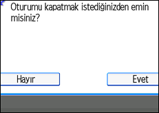 İşlem paneli ekran çizimi