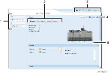 Web tarayıcısı ekranı resmi numaralı çağırma resmi