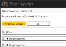 İşlem paneli ekran çizimi