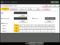 İşlem paneli ekran çizimi