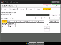 İşlem paneli ekran çizimi
