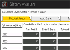 İşlem paneli ekran çizimi