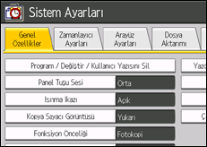 işlem paneli ekran çizimi