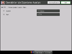 İşlem paneli ekran çizimi