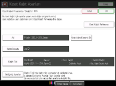 İşlem paneli ekran çizimi