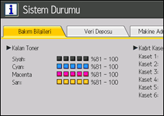 İşlem paneli ekran çizimi