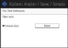 İşlem paneli ekran çizimi
