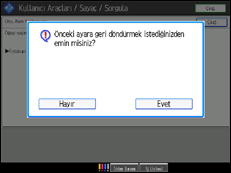 İşlem paneli ekran çizimi