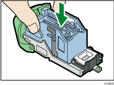 Adding staples illustration