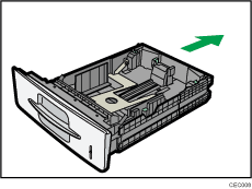 Changing the paper size illustration