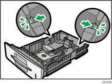 Changing the paper size illustration