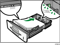 Changing the paper size illustration