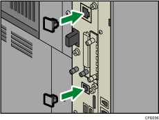 Installing the Gigabit Ethernet board illustration