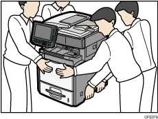 Moving the machine illustration