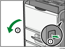 Replacing the print cartridge illustration