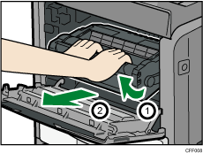 Registration roller cleaning illustration