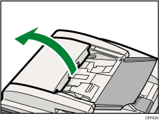 Auto document feeder cleaning illustration