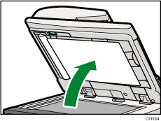 Auto document feeder cleaning illustration