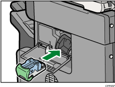 Adding staples illustration