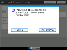 Il·lustració de pantalla del tauler d'operacions