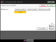 Il·lustració de pantalla del tauler d'operacions