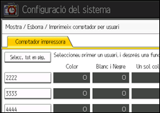 Il·lustració de pantalla del tauler d'operacions