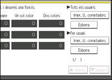 Il·lustració de pantalla del tauler d'operacions