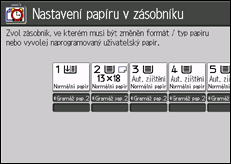 Ilustrace displeje ovládacího panelu