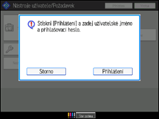 Ilustrace displeje ovládacího panelu