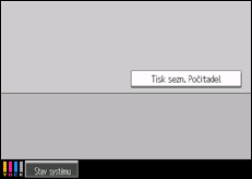 Ilustrace displeje ovládacího panelu