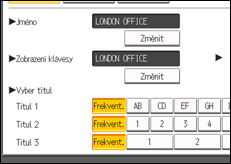 Ilustrace displeje ovládacího panelu