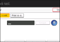 Ilustrace displeje ovládacího panelu