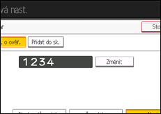 Ilustrace displeje ovládacího panelu